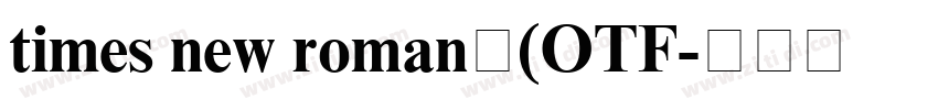 times new roman字(OTF字体转换 times new roman字(OTF字体转换